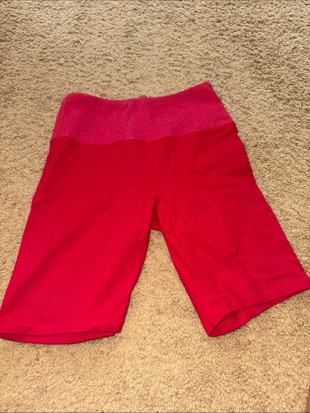wild fable red High-Waist Bike Shorts